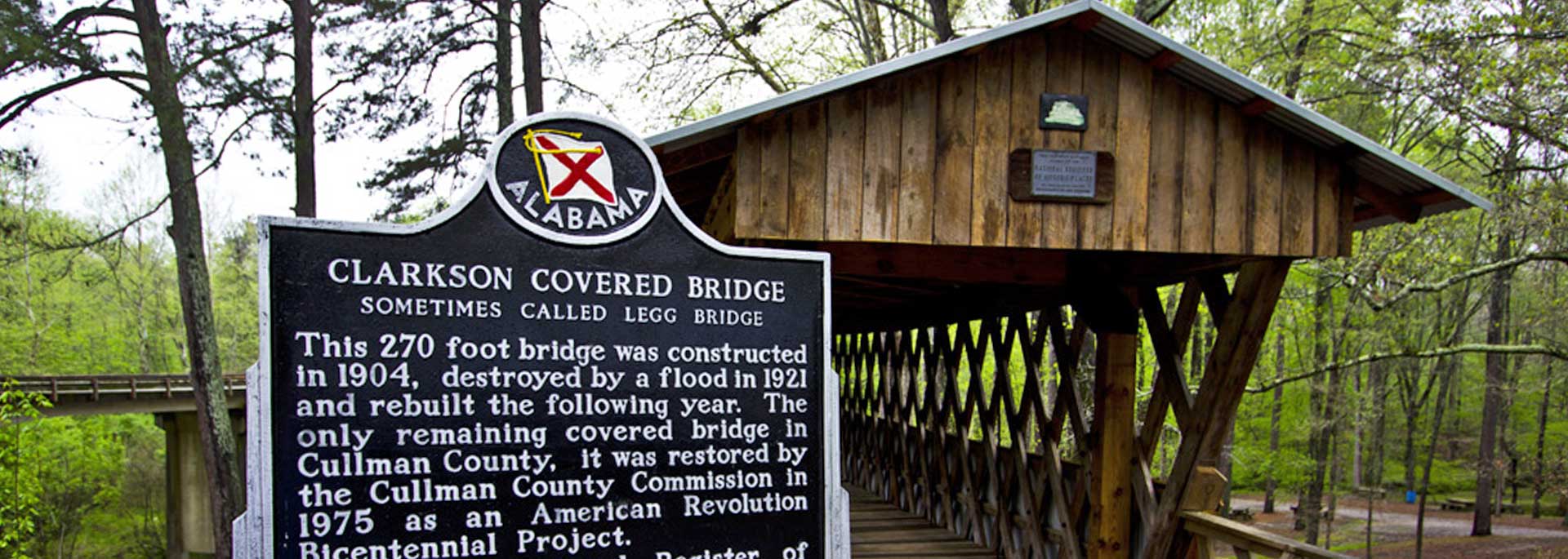 Clarkson Covered Bridge in Cullman County, Alabama