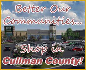 Better our communities... Shop in Cullman County! shopping center parking lot